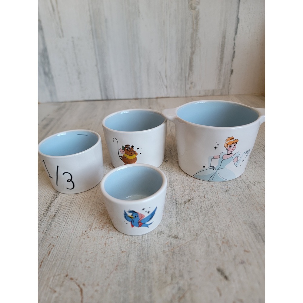 Rae Dunn Cinderella Disney measuring cup set dry measurement decor‎